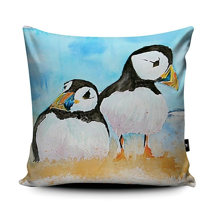 Puffins at rest by Diane Garland