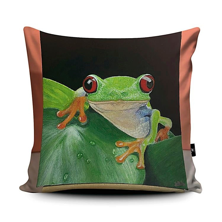 Red eyed tree frog by Elaine Stripe