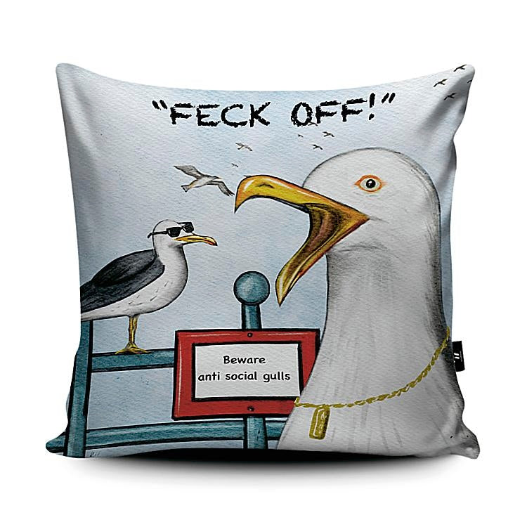 Gulls with attitude by Rebecca Harding Art