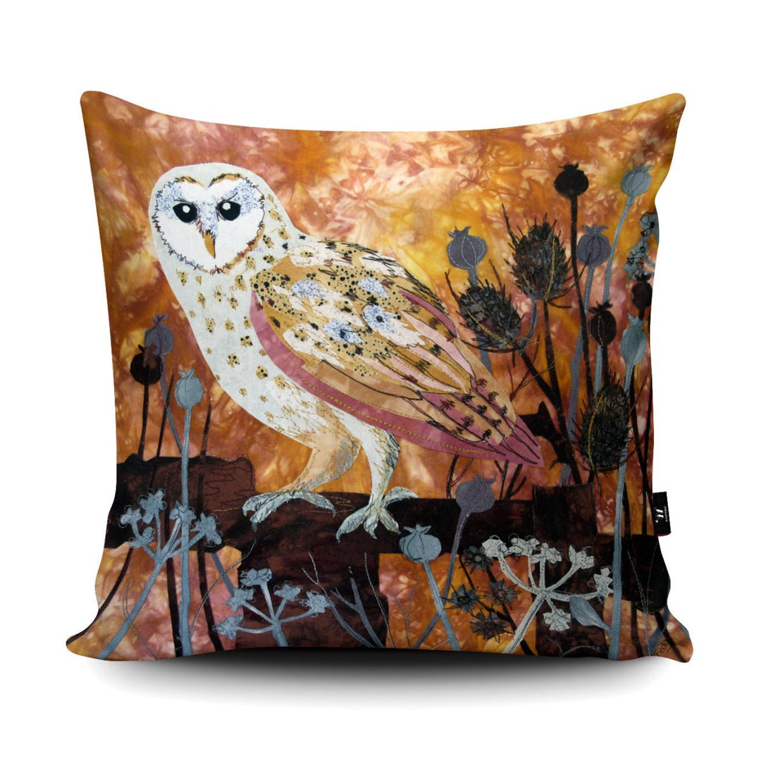 Autumn Barn Owl Cushion - Kate Findlay - Wraptious