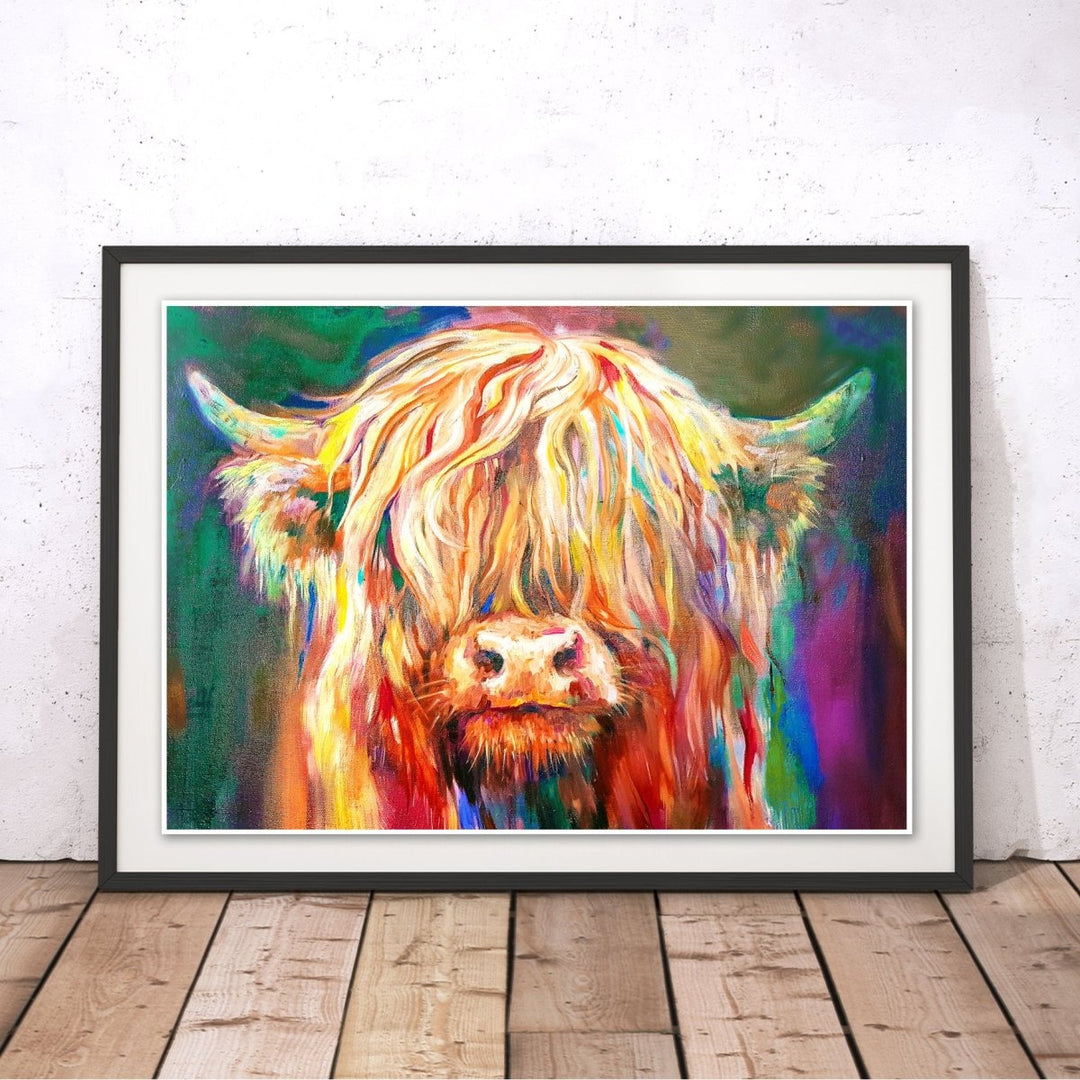 Baby Highland Original Print - Sue Gardner - Wraptious