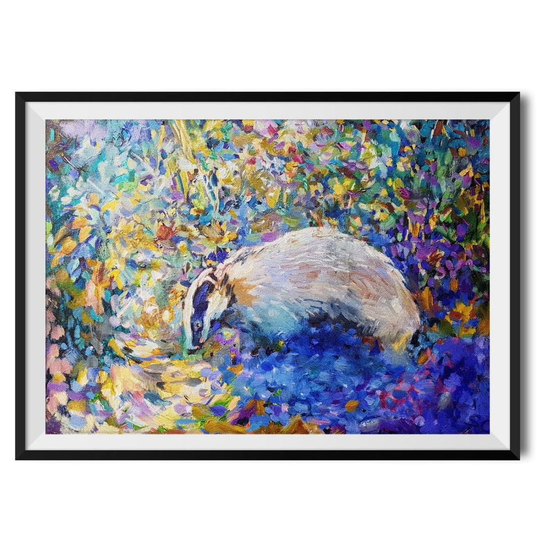 Badger Original Print - Sue Gardner - Wraptious