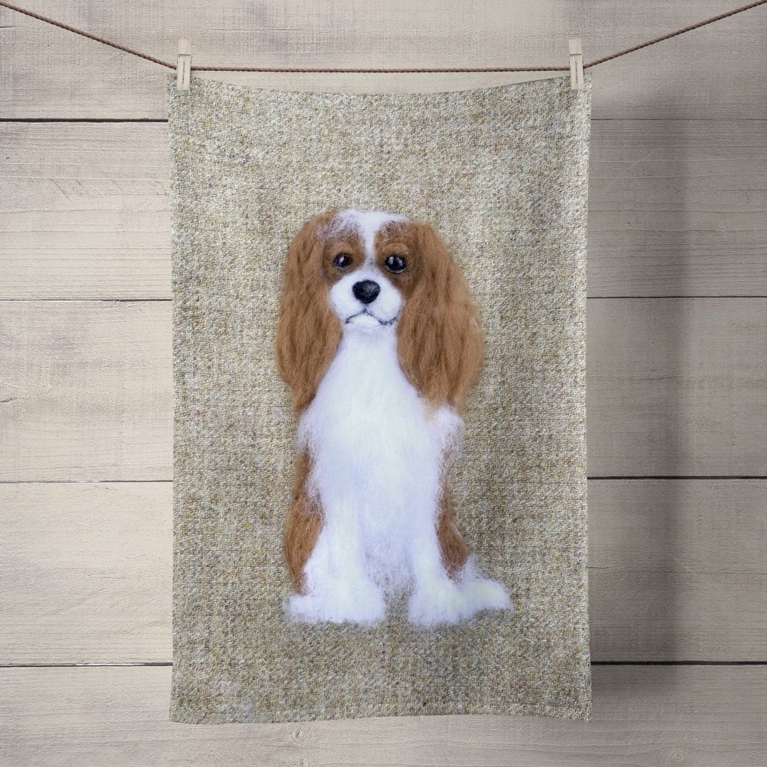 Cavalier King Charles Tea Towel - Sharon Salt - Wraptious