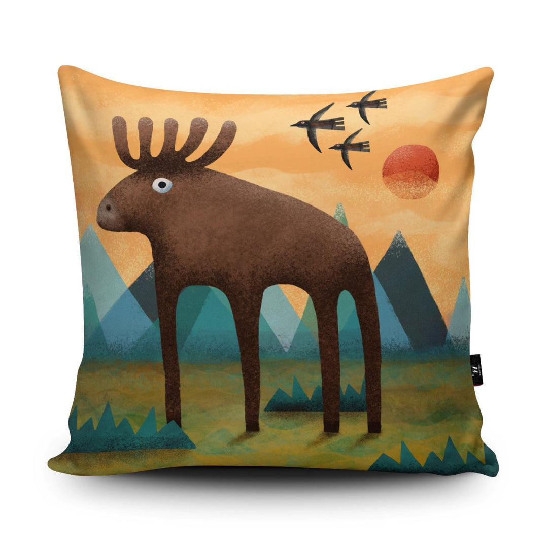 Chocolate Moose Cushion - Jonathan Willoughby - Wraptious