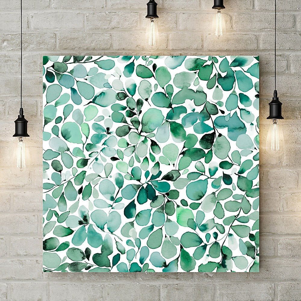 Eucalyptus Leafy Green Deluxe Canvas - Ninola Design - Wraptious
