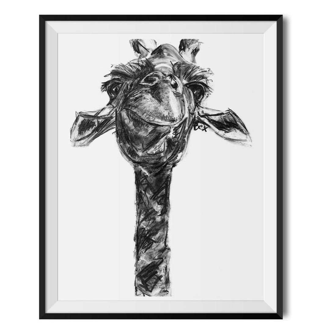 Giraffe Original Print - Bex Williams - Wraptious