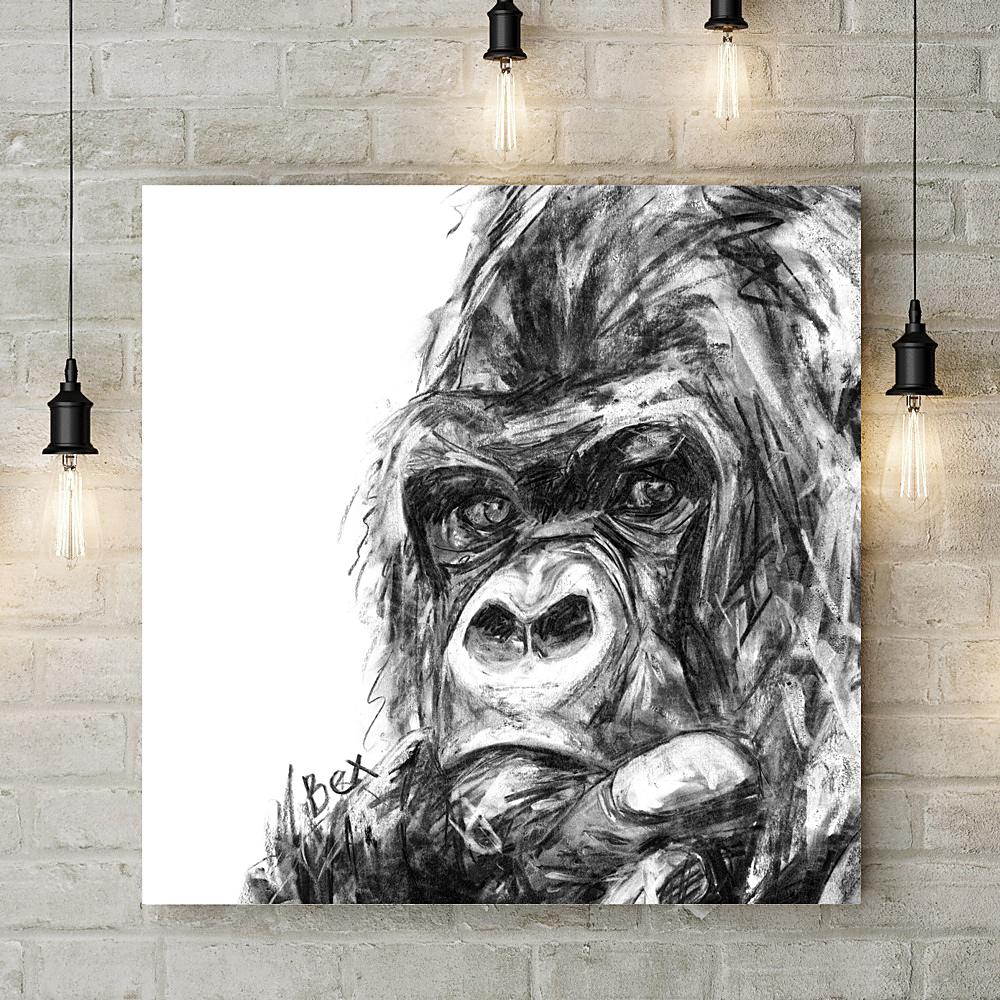 Gorilla Deluxe Canvas - Bex Williams - Wraptious