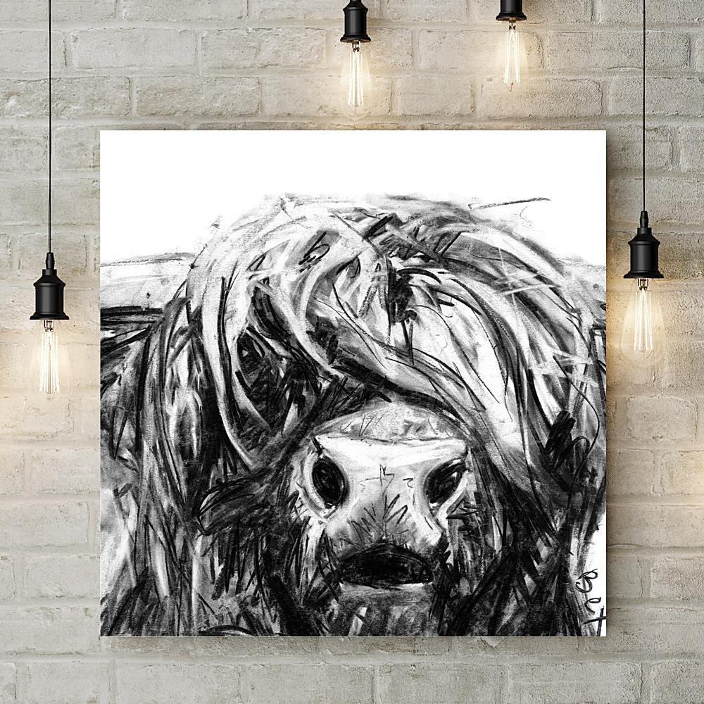 Highland Cow Deluxe Canvas - Bex Williams - Wraptious