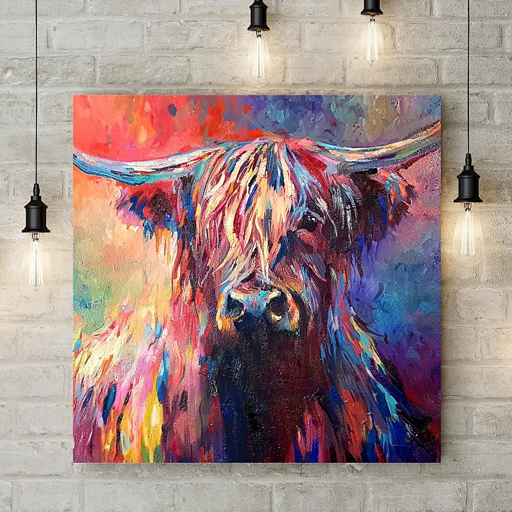 Highland Cow Deluxe Canvas - Sue Gardner - Wraptious