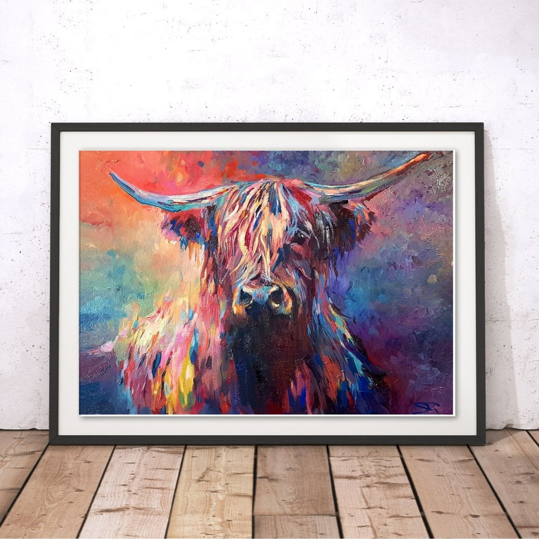 Highland Cow Original Print - Sue Gardner - Wraptious