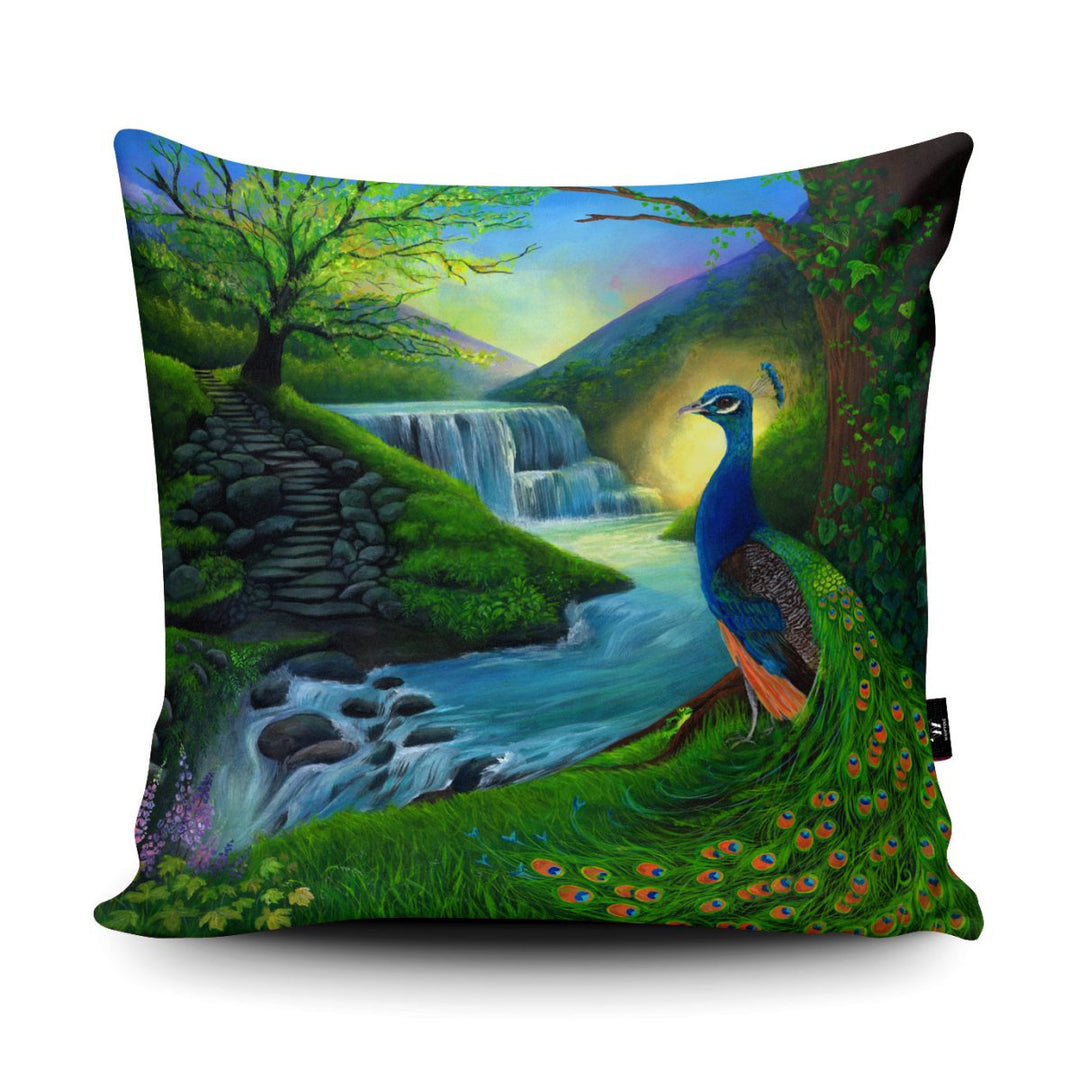 Let Me Take You There Cushion - River Peacock - Wraptious