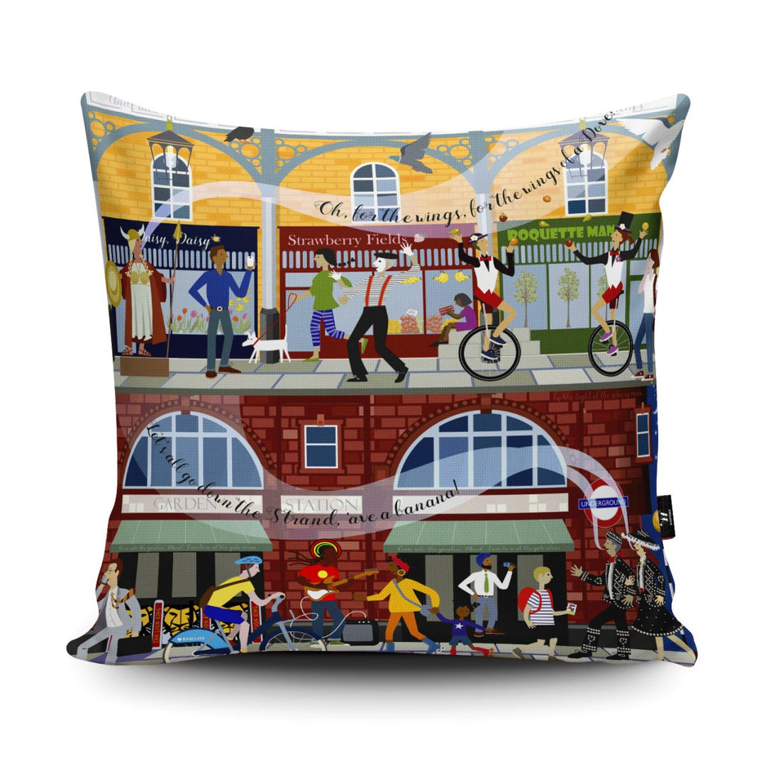 London Sounds of the City Cushion - Erica Sturla - Wraptious