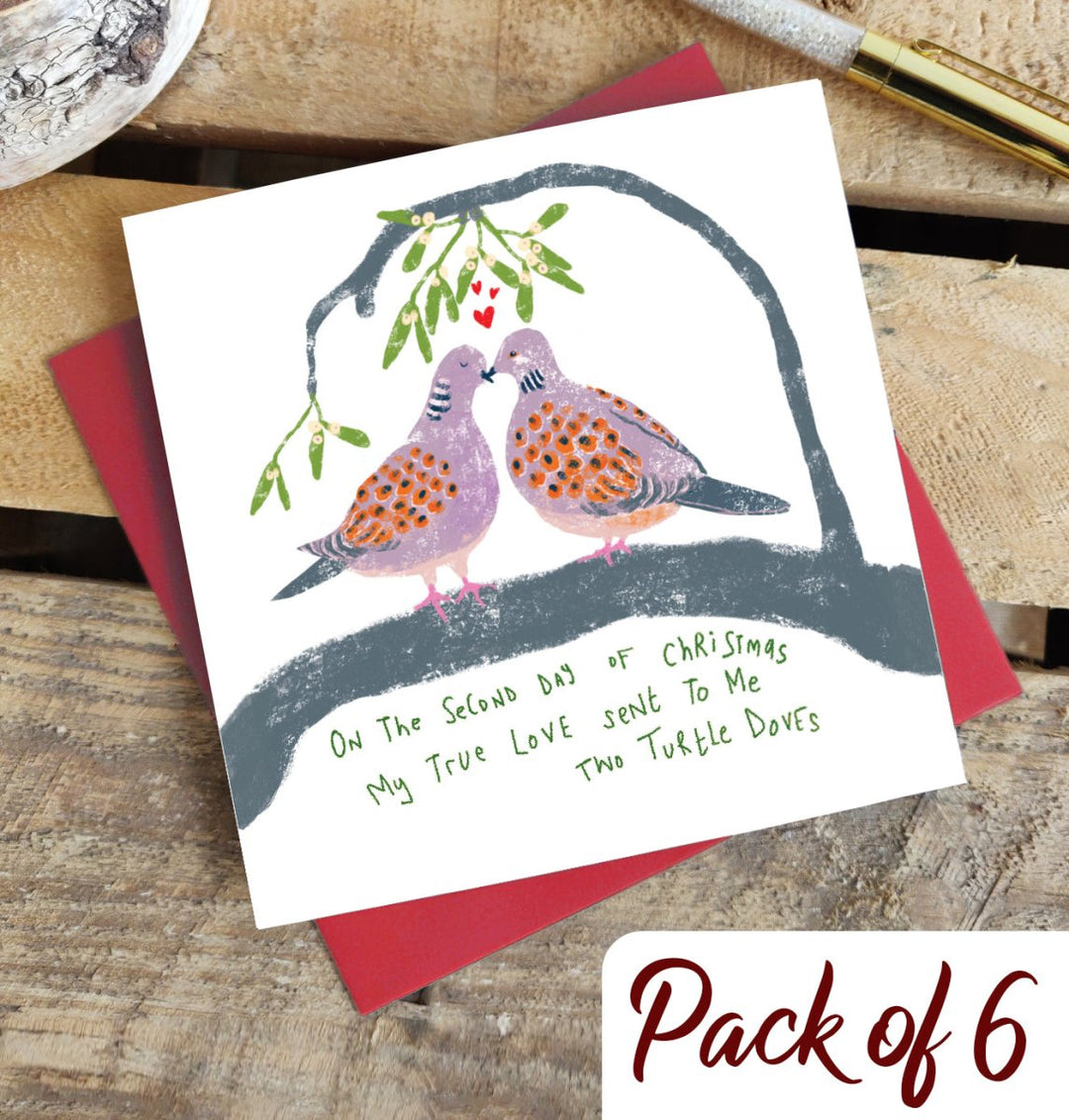 Lovey Dovey Christmas Card Pack - Nina Martell - Wraptious