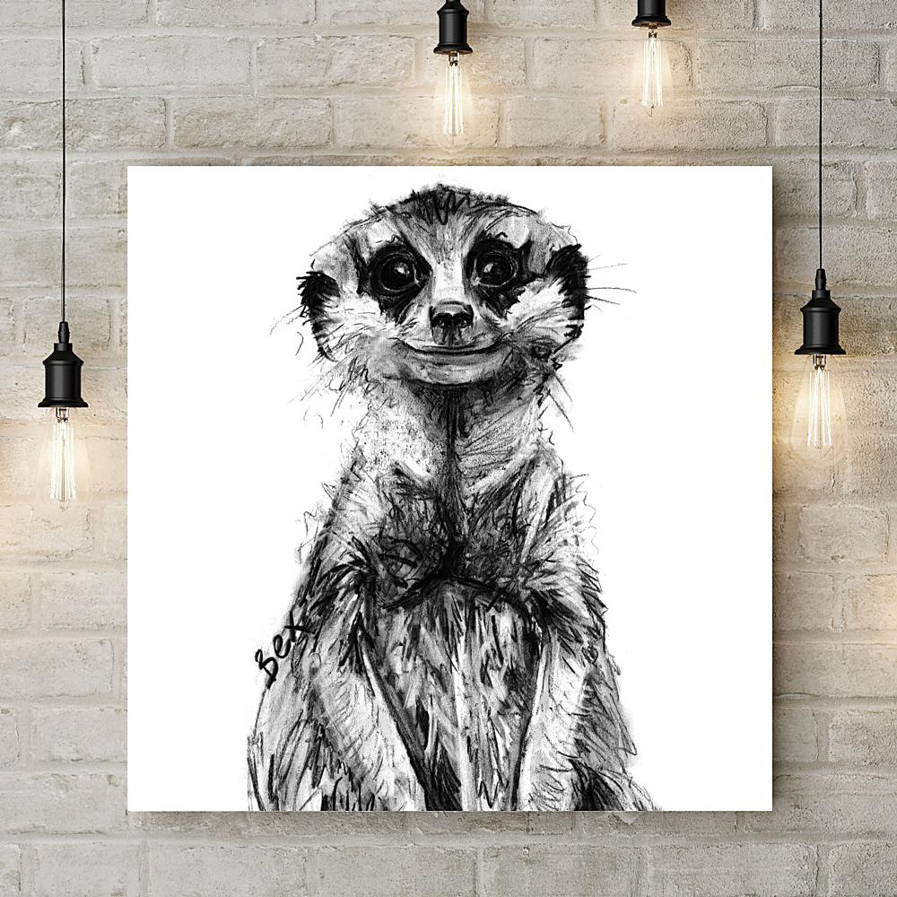 Meerkat Deluxe Canvas - Bex Williams - Wraptious