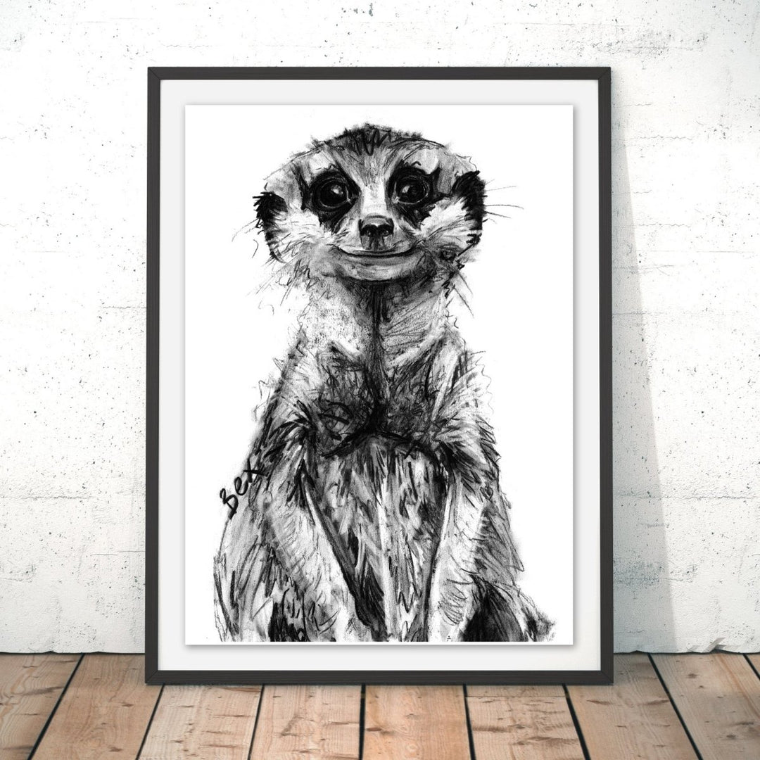 Meerkat Original Print - Bex Williams - Wraptious