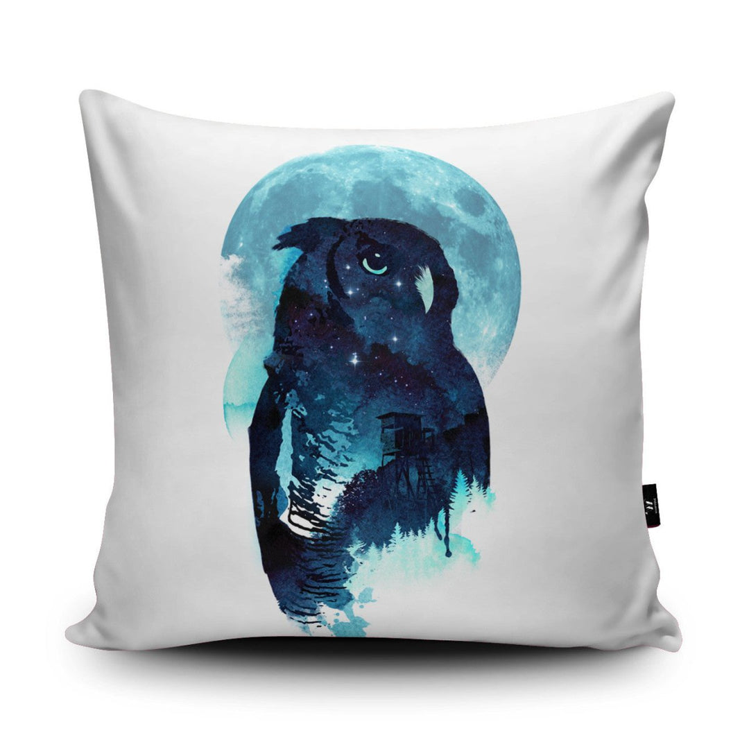 Midnight Owl Cushion - Robert Farkas - Wraptious