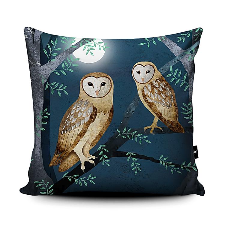 Owls Cushion - Charlotte Anne - Wraptious