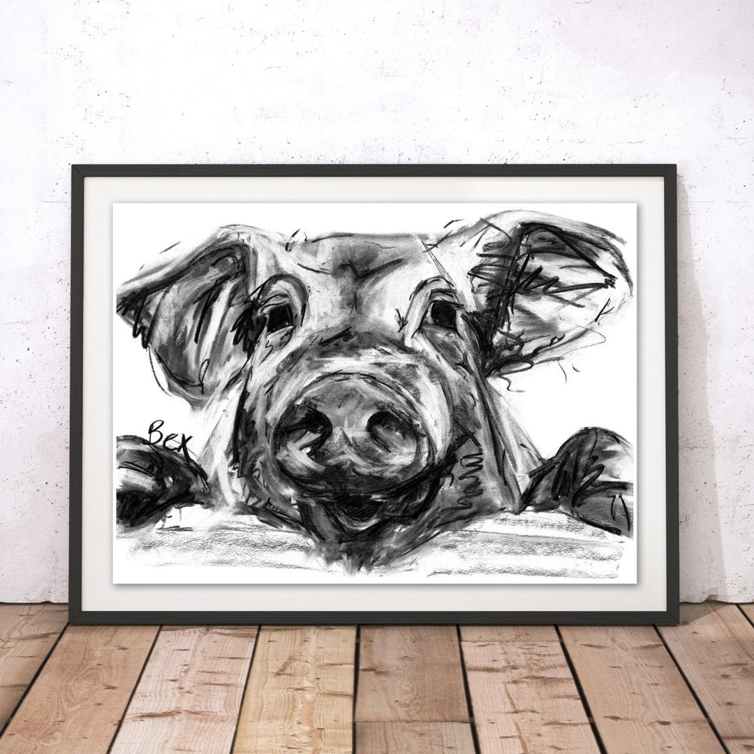 Pig Original Print - Bex Williams - Wraptious