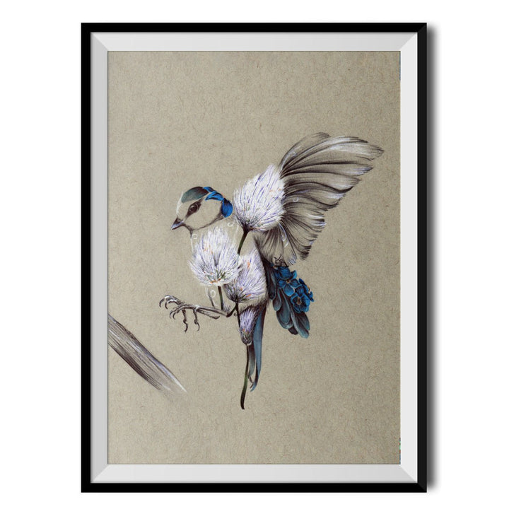 Rustic Bird Flight Original Print - Kat Baxter - Wraptious