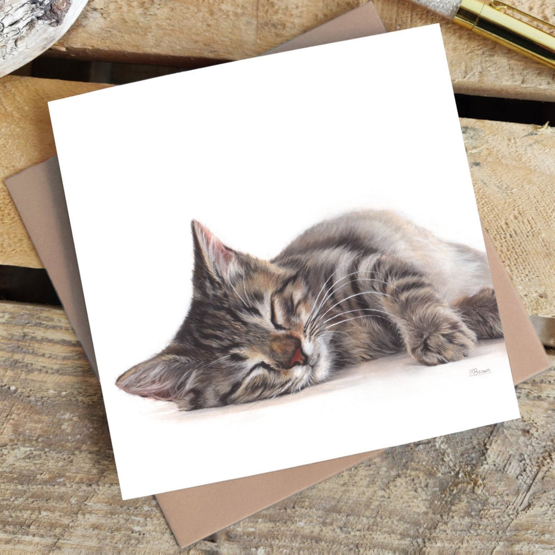 Sleeping Greetings Card - Marie Brown - Wraptious