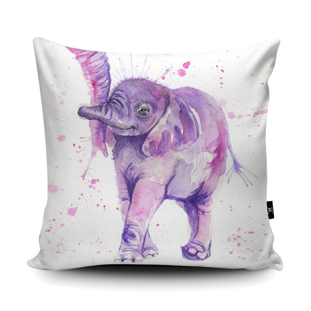 Splatter Baby Elephant Cushion - Katherine Williams - Wraptious