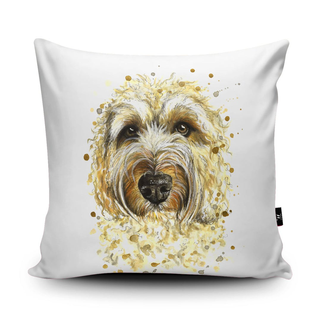 Splatter Labradoodle Cushion - Katherine Williams - Wraptious