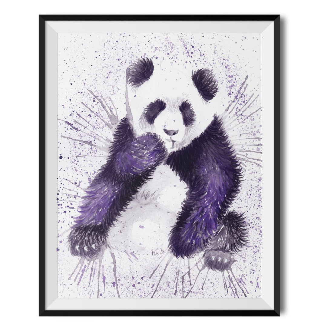 Splatter Panda Original Print - Katherine Williams - Wraptious