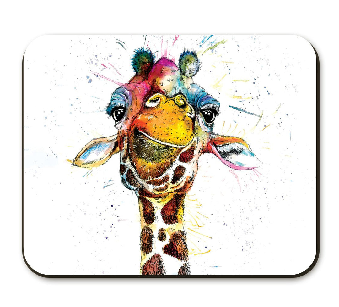 Splatter Rainbow Giraffe Placemat - Katherine Williams - Wraptious