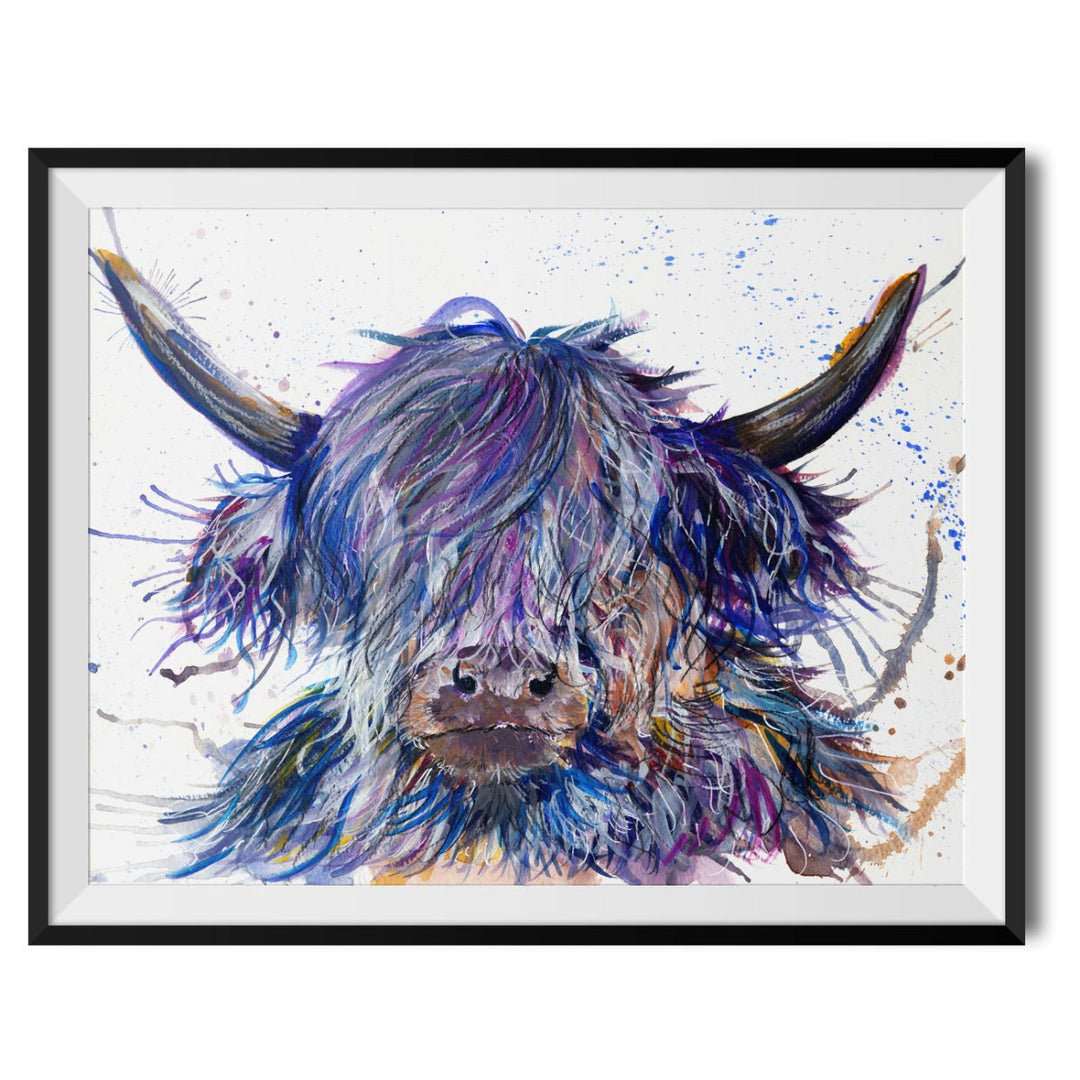 Splatter Scruffy Coo Original Print - Katherine Williams - Wraptious