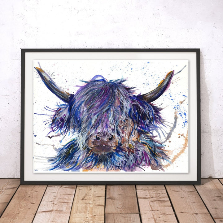 Splatter Scruffy Coo Original Print - Katherine Williams - Wraptious