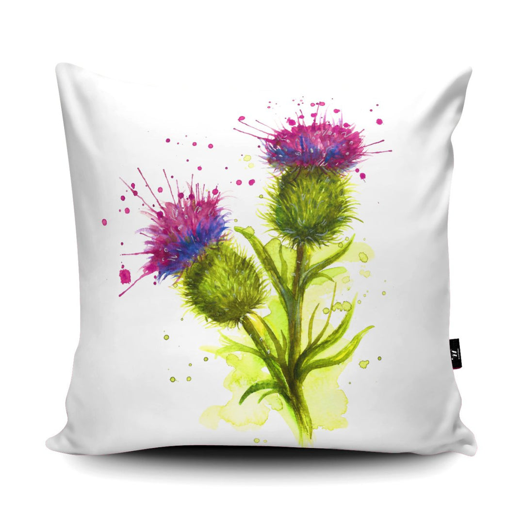 Splatter Thistle Cushion - Katherine Williams - Wraptious