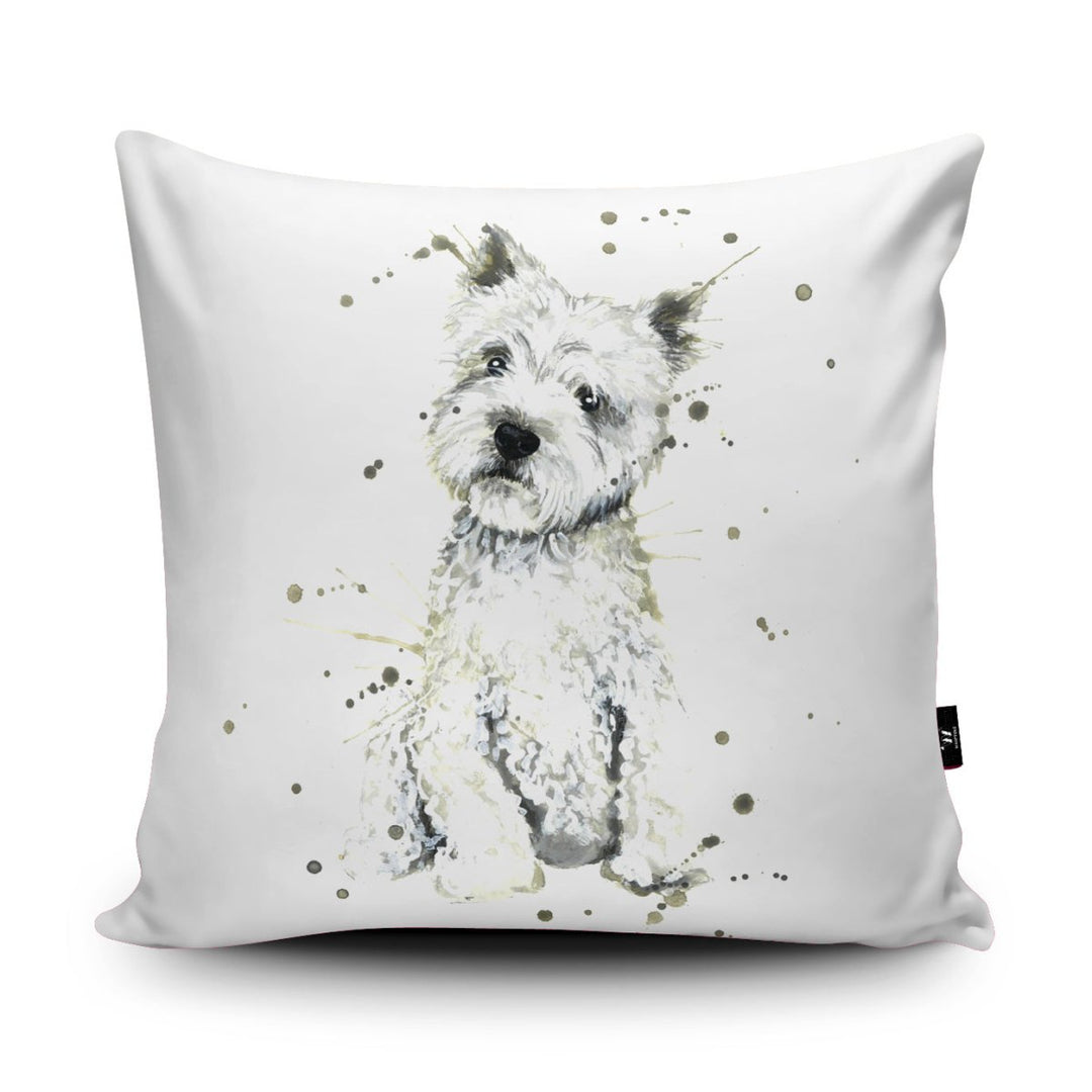 Splatter Westie Cushion - Katherine Williams - Wraptious