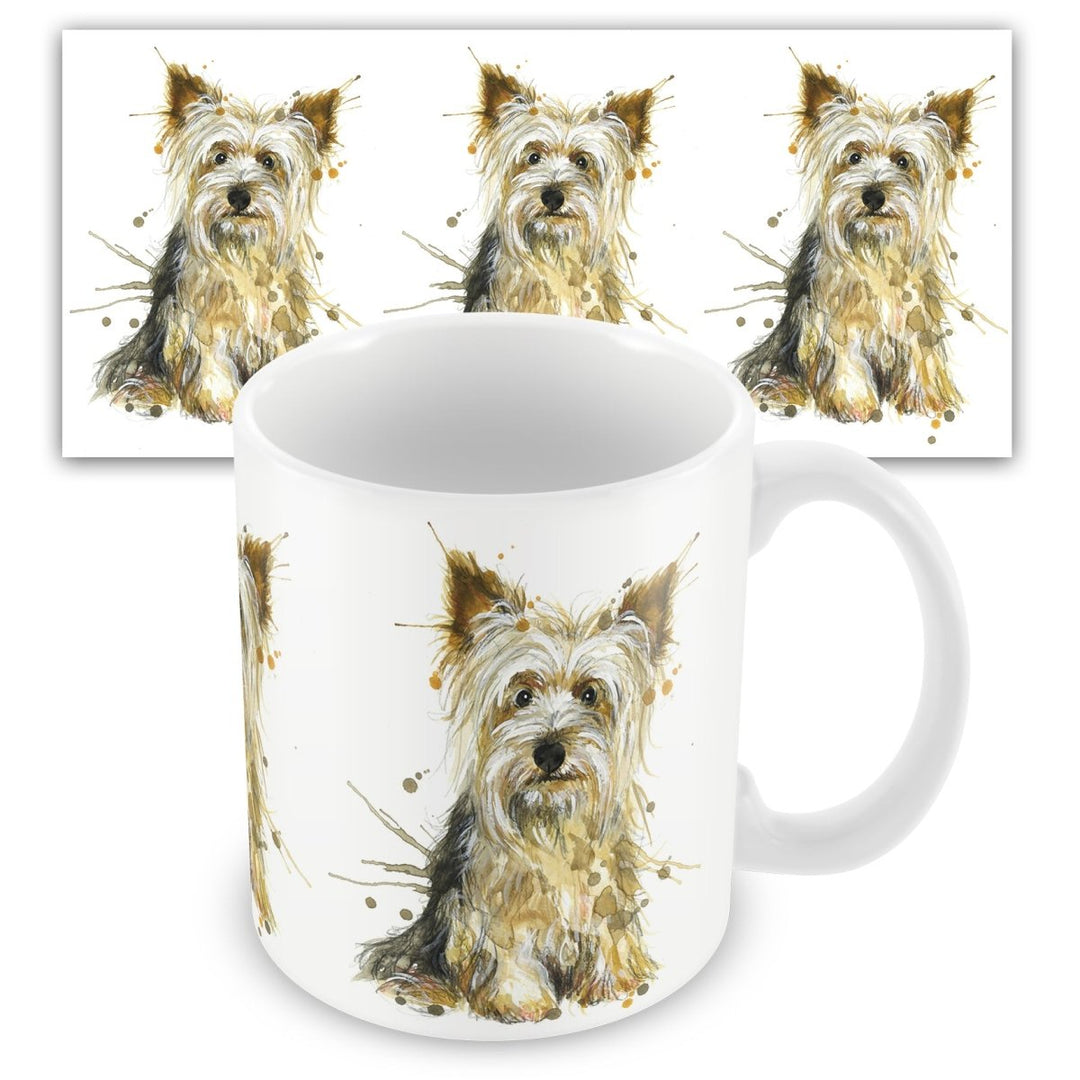 Splatter Yorkshire Terrier Ceramic Mug - Katherine Williams - Wraptious