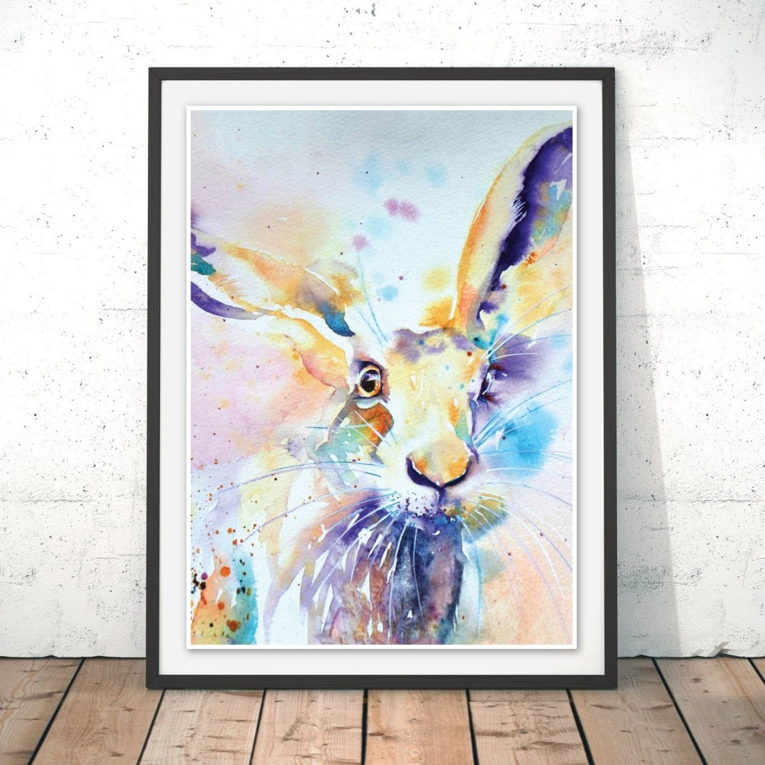 Spring Hare Original Print - Liz Chaderton - Wraptious