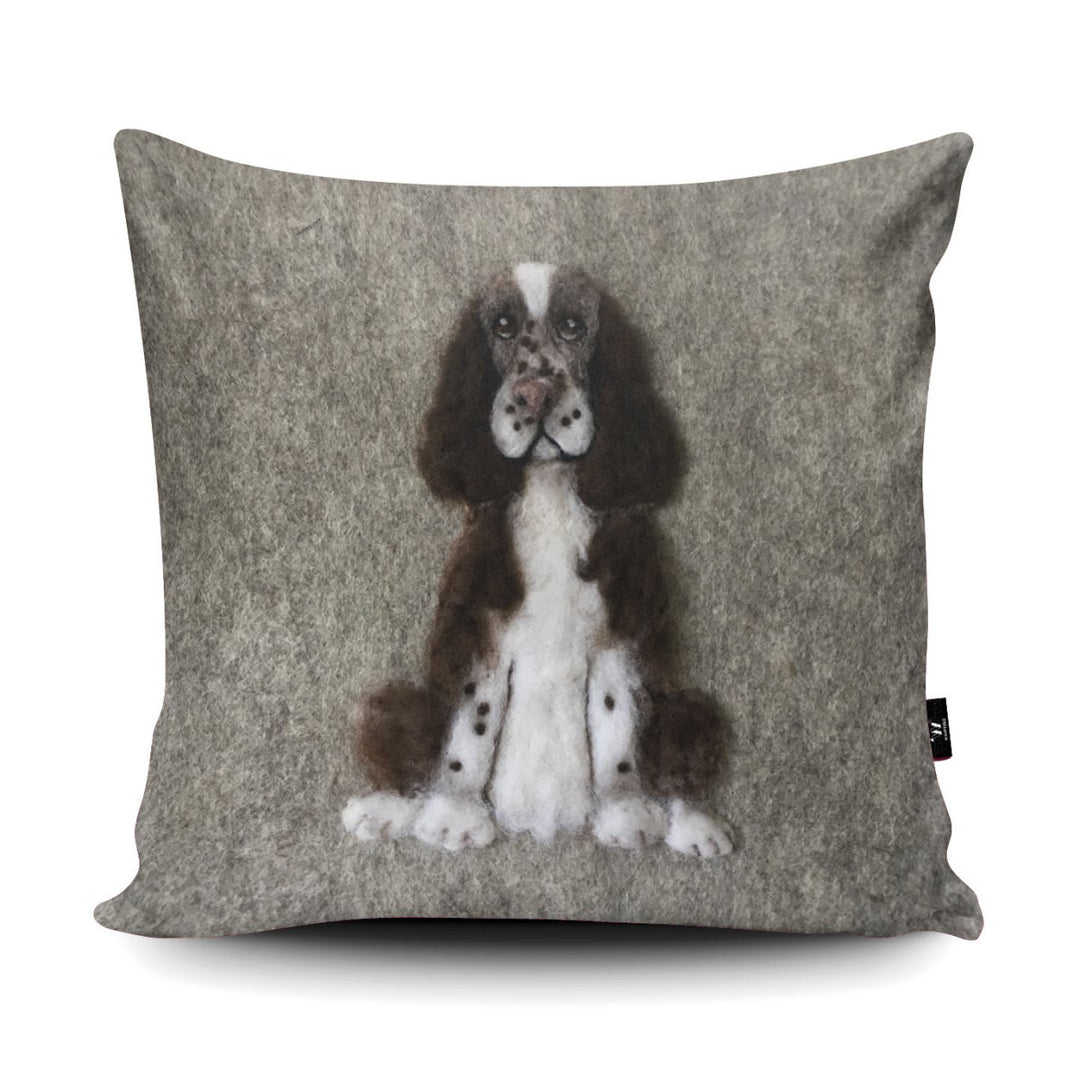 Springer Spaniel Cushion - Sharon Salt - Wraptious