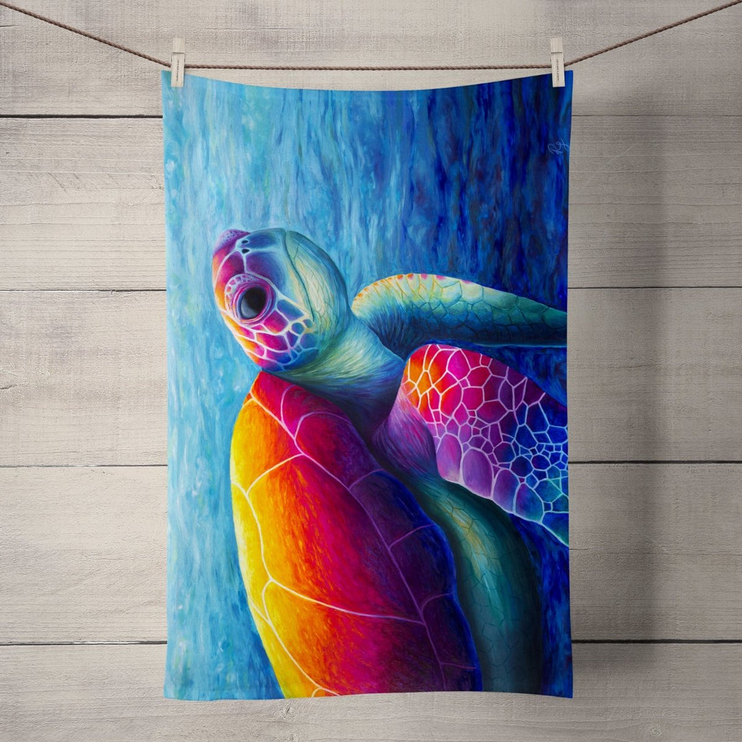 Turtle Tea Towel - Rachel Froud - Wraptious