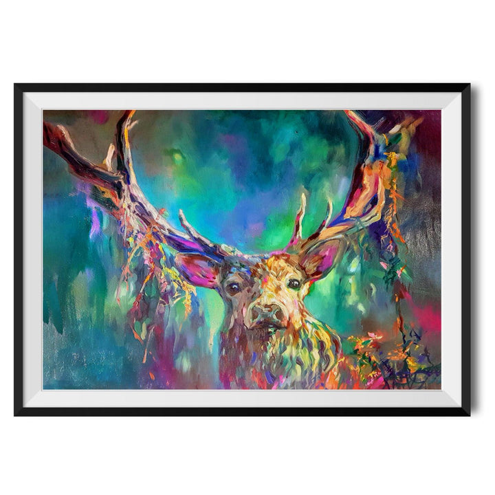 Woodland Stag Original Print - Sue Gardner - Wraptious