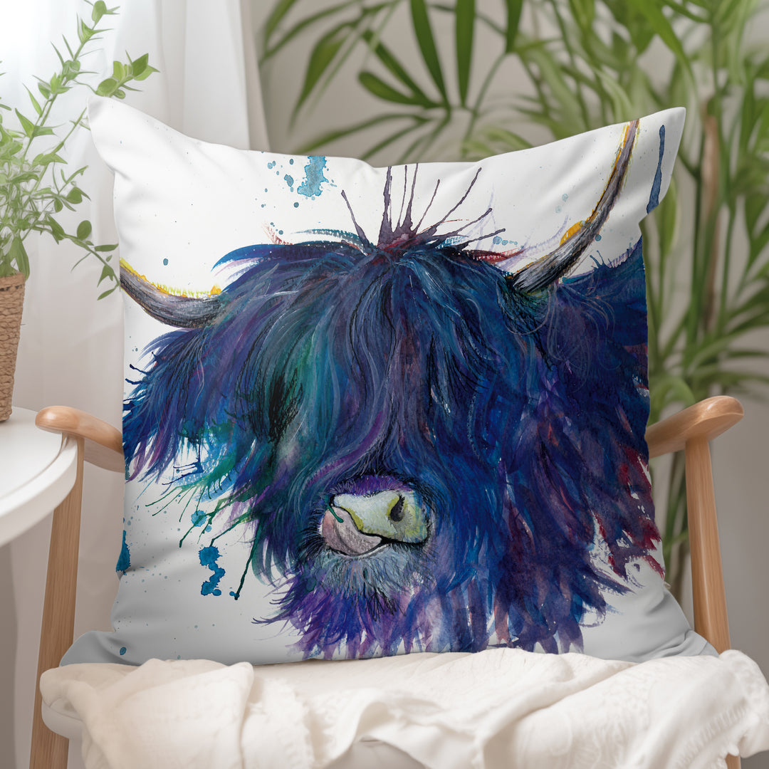 Splatter Highland Cow