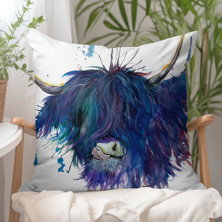 Splatter Highland Cow