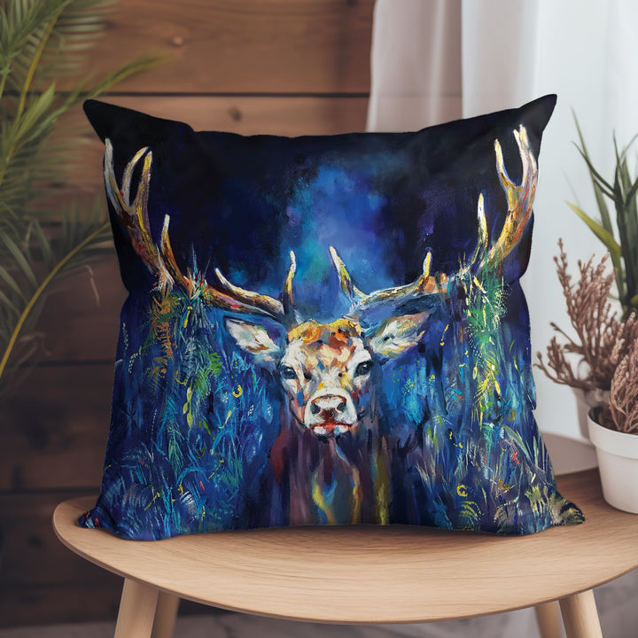 Blue Grazing Stag