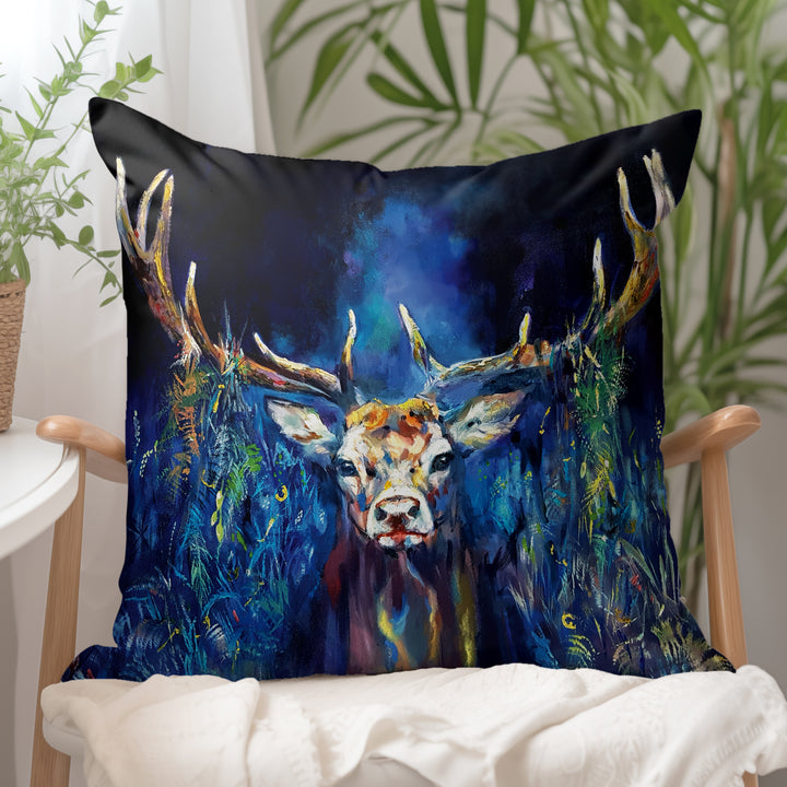 Blue Grazing Stag