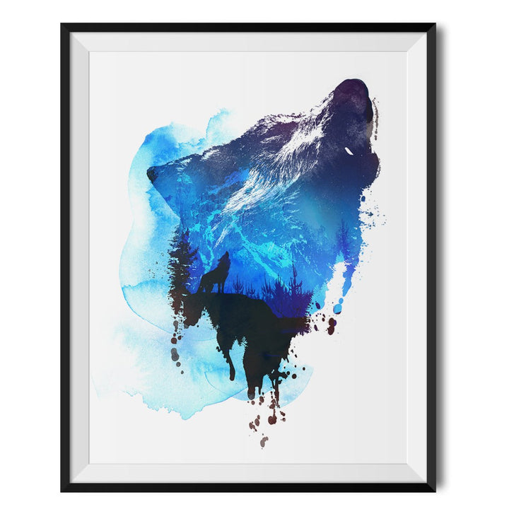 Alone as a Wolf Original Print - Robert Farkas - Wraptious