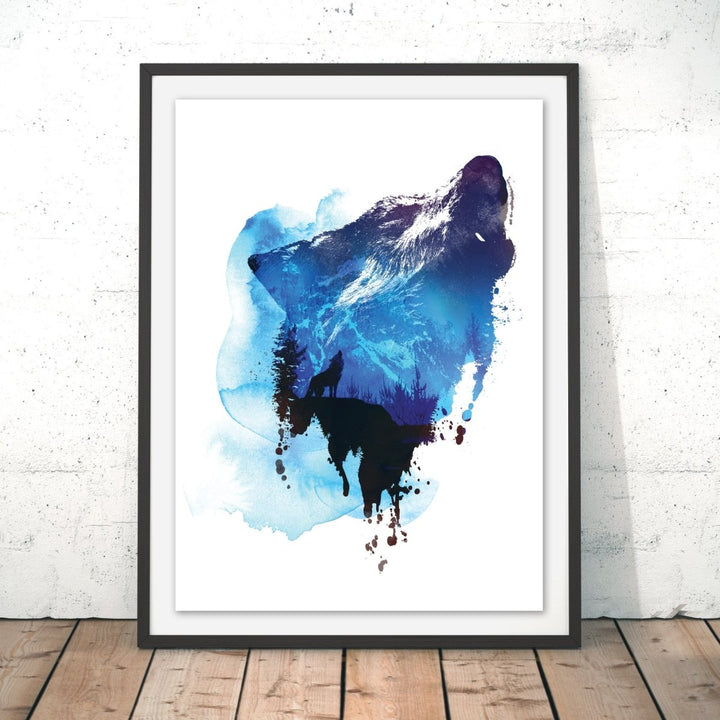 Alone as a Wolf Original Print - Robert Farkas - Wraptious