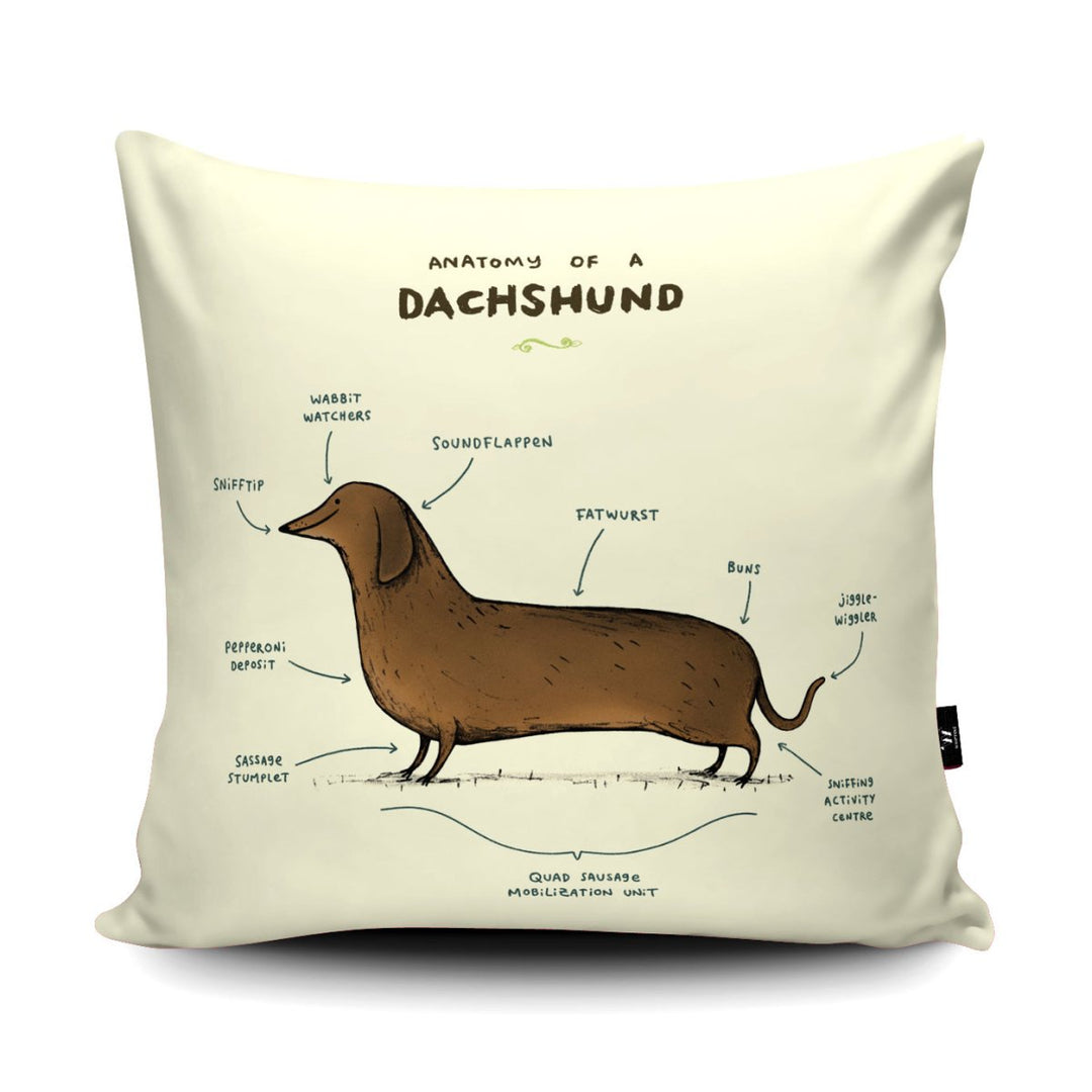 Anatomy of a Dachshund Cushion - Sophie Corrigan - Wraptious