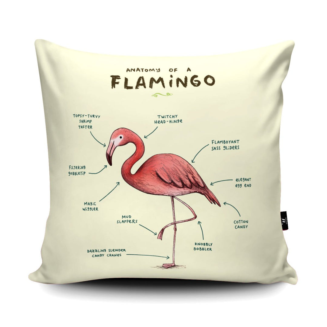 Anatomy of a Flamingo Cushion - Sophie Corrigan - Wraptious