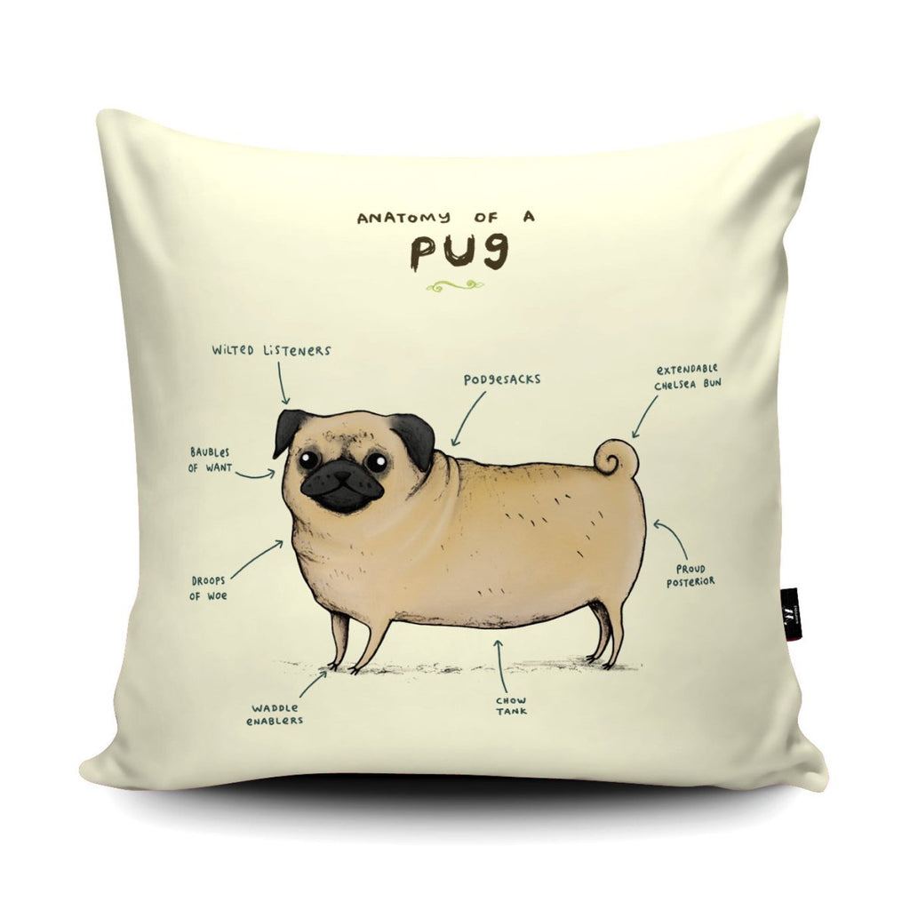 Anatomy of a Pug Cushion - Sophie Corrigan - Wraptious
