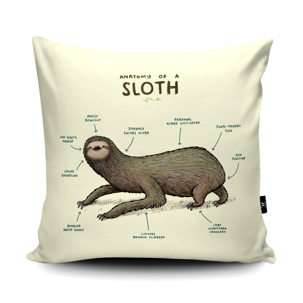 Anatomy of a Sloth Cushion - Sophie Corrigan - Wraptious