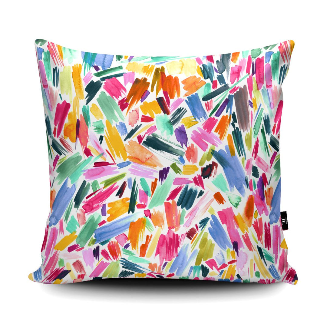 Artsy Abstract Strokes Cushion - Ninola Design - Wraptious