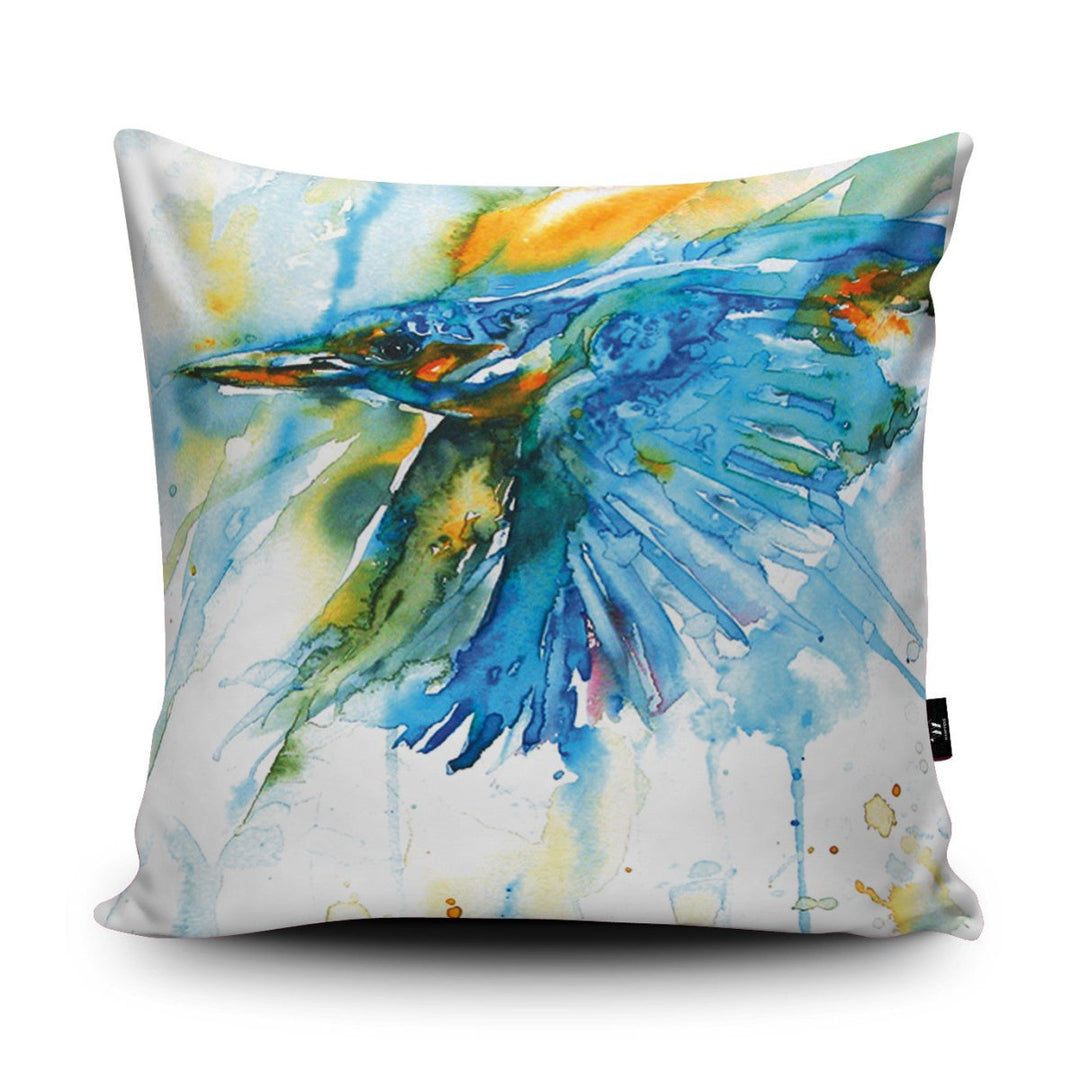 As Kingfishers Catch Fire Cushion - Liz Chaderton - Wraptious