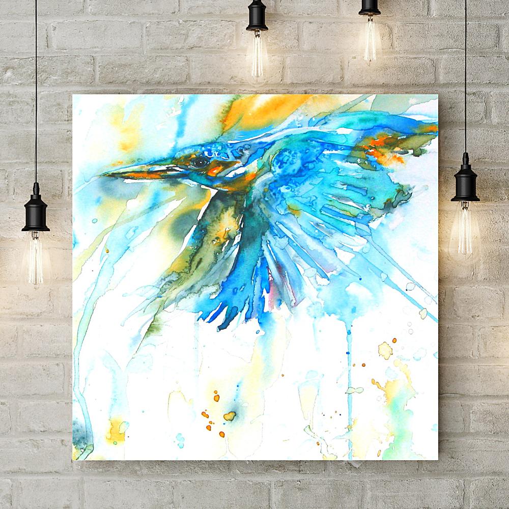 As Kingfishers Catch Fire Deluxe Canvas - Liz Chaderton - Wraptious